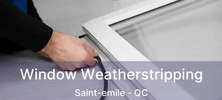  Window Weatherstripping Saint-emile - QC