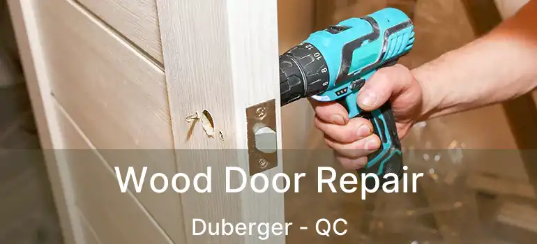  Wood Door Repair Duberger - QC